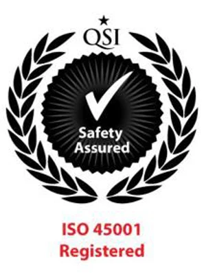 ISO 45001 registered certification mark
